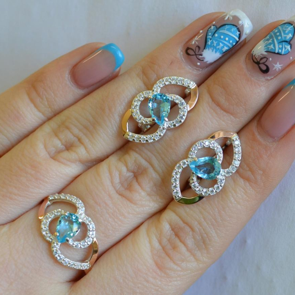 Срібний гарнітур