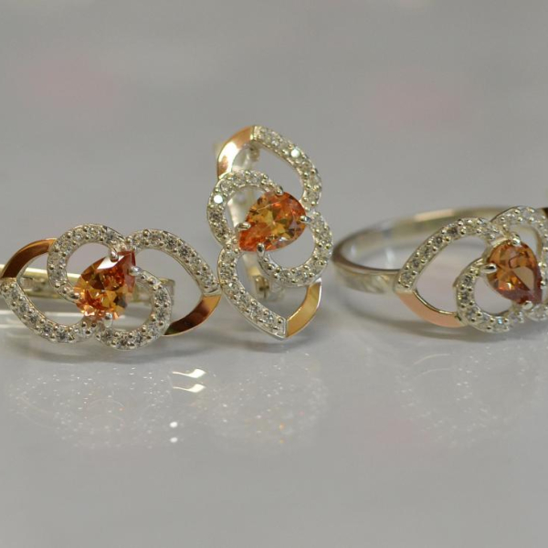 Срібний гарнітур