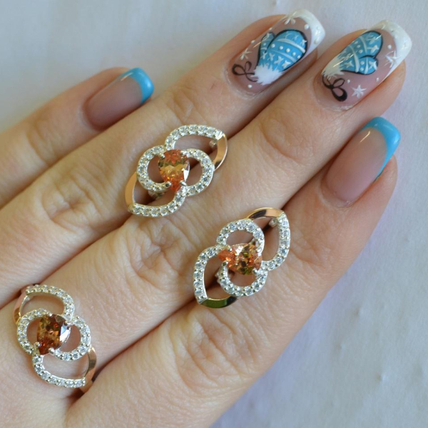 Срібний гарнітур