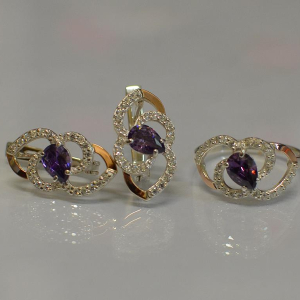 Срібний гарнітур