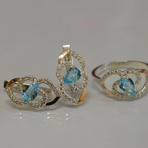 Срібний гарнітур