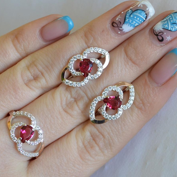 Срібний гарнітур