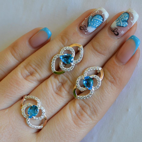 Срібний гарнітур