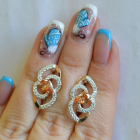 Срібні сережки