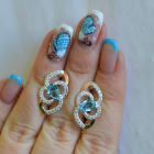 Срібні сережки