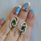 Срібні сережки