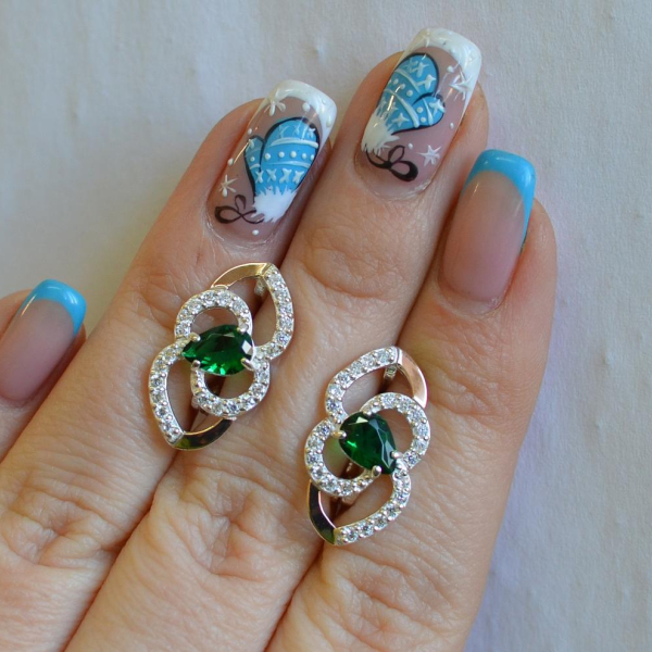 Срібні сережки