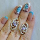 Срібні сережки