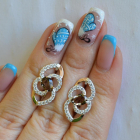 Срібні сережки