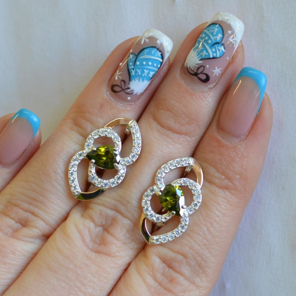 Срібні сережки