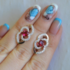 Срібні сережки