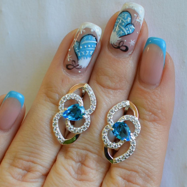 Срібні сережки