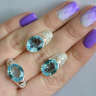 Срібний гарнітур