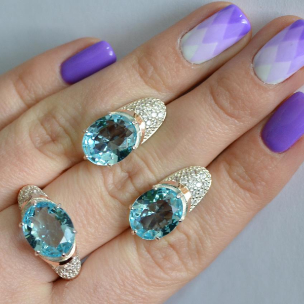 Срібний гарнітур