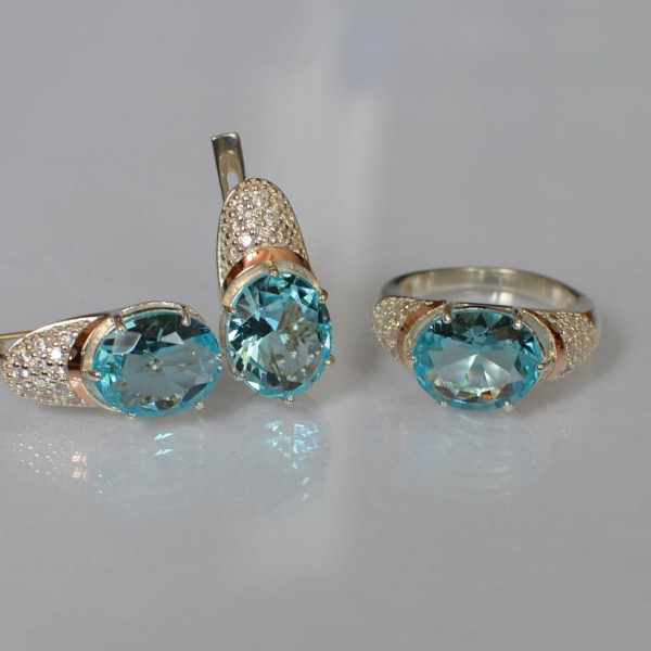 Срібний гарнітур