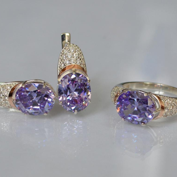 Срібний гарнітур