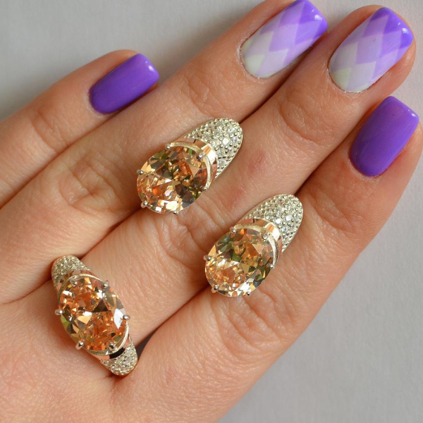 Срібний гарнітур