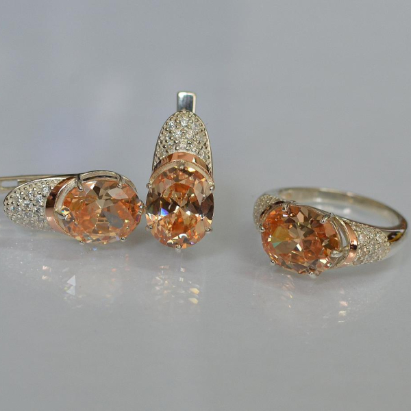 Срібний гарнітур