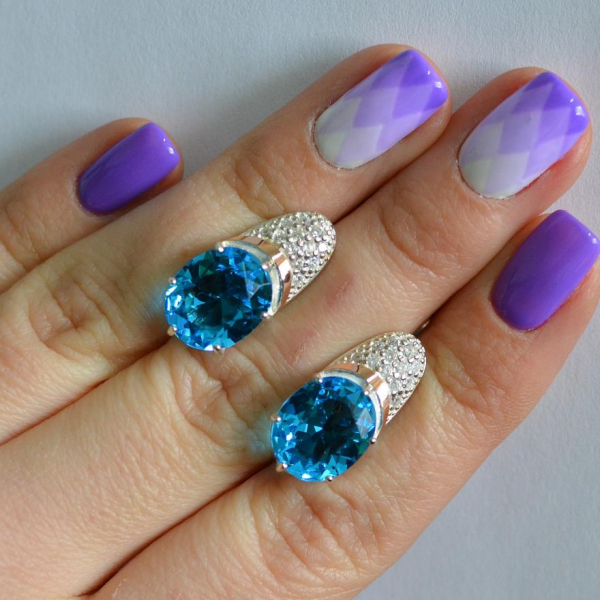 Срібні сережки