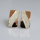 Серьги серебряные с золотом