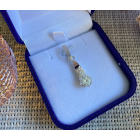 Срібна підвіска з пластинами золота