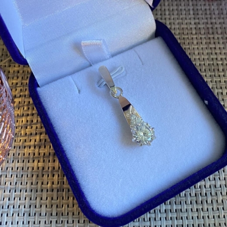 Срібна підвіска з пластинами золота