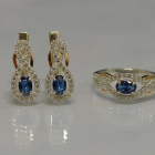 Набір із срібла з золотом