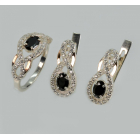 Набір із срібла з золотом