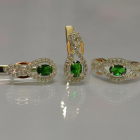 Набір із срібла з золотом