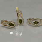 Набір із срібла з золотом