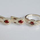 Набір із срібла з золотом