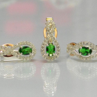 Набір із срібла з золотом