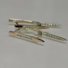 Серебряные серьги с золотом