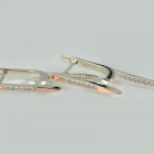 Серебряные серьги с золотом