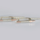 Серебряные серьги с золотом