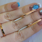 Срібний комплект з золотими вставками