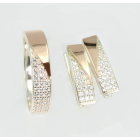 Срібний гарнітур з золотими вставками