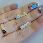 Срібний гарнітур з золотими вставками