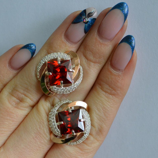 Срібні сережки