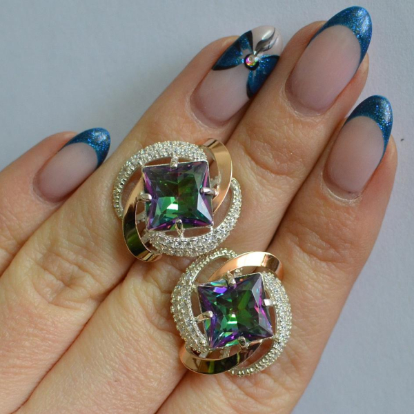 Срібні сережки