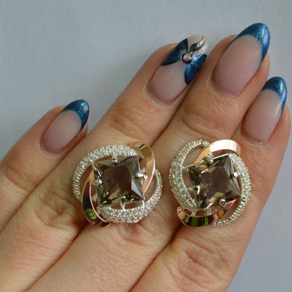 Срібні сережки