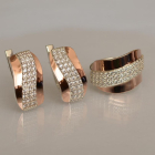 Срібний гарнітур з золотими накладками