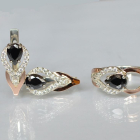 Комплект срібний з золотом