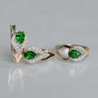 Комплект срібний з золотом