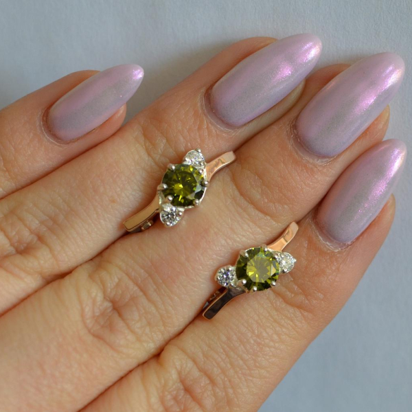 Серебряные серьги с золотыми вставками