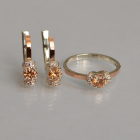 Срібний комплект з золотом