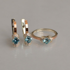 Срібний комплект з золотом