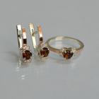 Срібний комплект з золотом