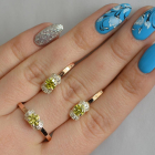 Срібний комплект з золотом