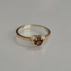 Срібна каблучка з золотом